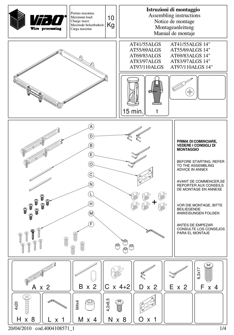 VIBO AT41/55ALGS Assembling instructions