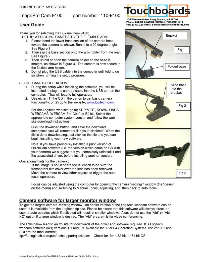 Dukane ImagePro Cam 9100 user guide