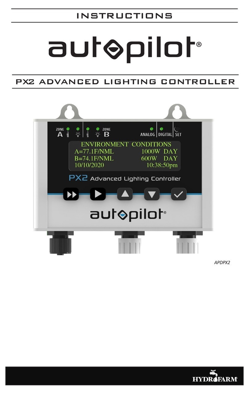 Hydrofarm Autopilot PX2 User manual Hydrofarm Autopilot PX2 User manual