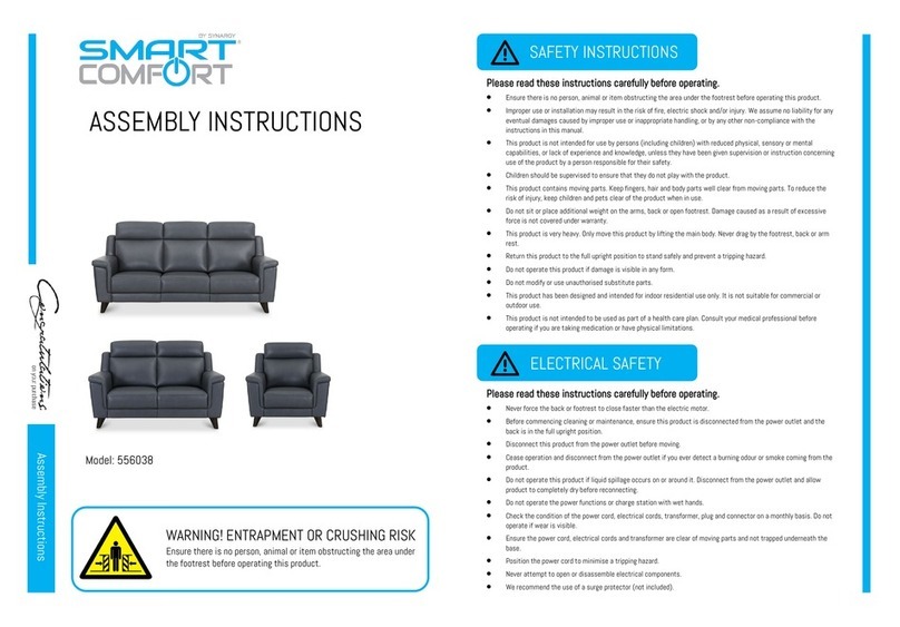 Smart Comfort 556038 Assembly instruction Smart Comfort 556038 Assembly instruction
