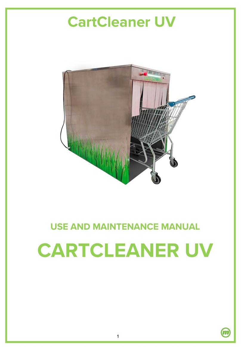 McCue CartCleaner UV Use and maintenance manual