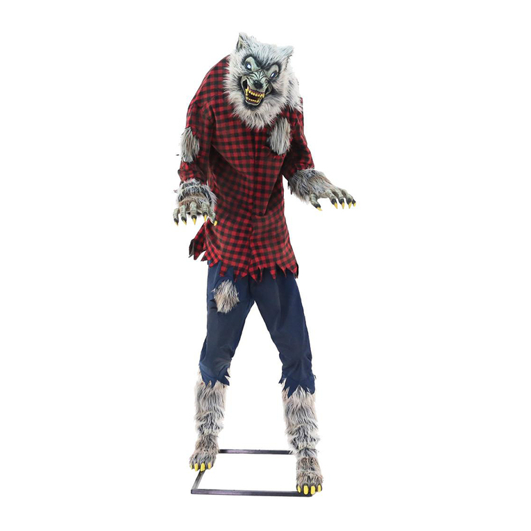 Home Accents Holiday Howling Werewolf with LifeEyes Easy Assembly and operation instructions Home Accents Holiday Howling Werewolf with LifeEyes Easy Assembly and operation instructions