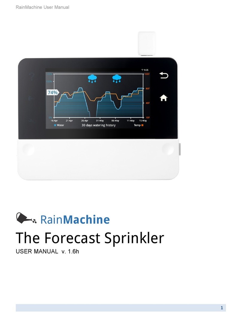 Rainmachine Forecast Sprinkler User manual