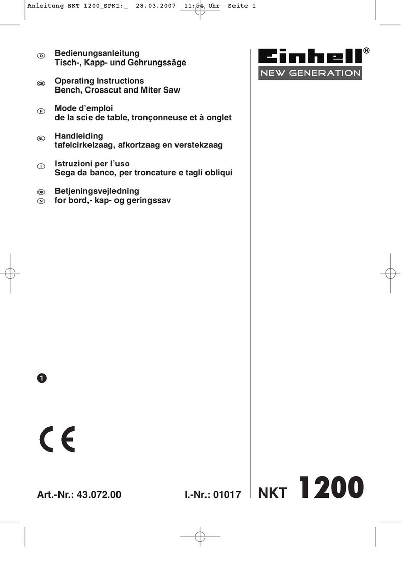 EINHELL NKT 1200 User manual