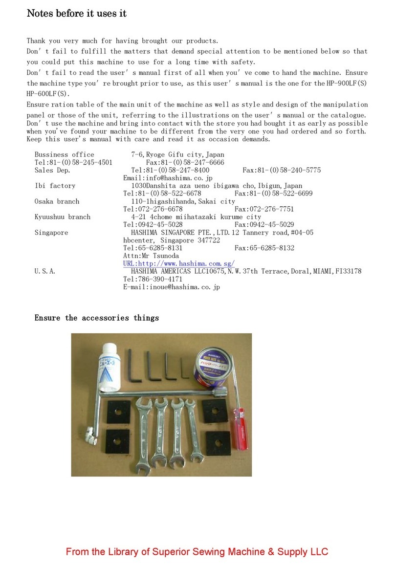 HASHIMA HP-900LF manual