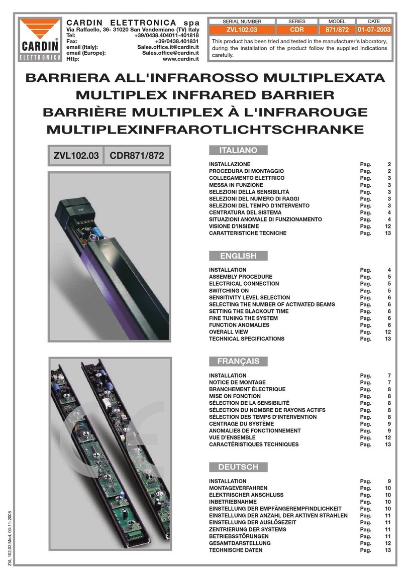 Cardin Elettronica CDR 871 User manual