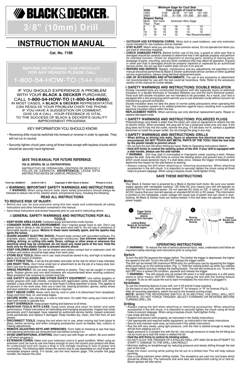Black & Decker 7198 User manual
