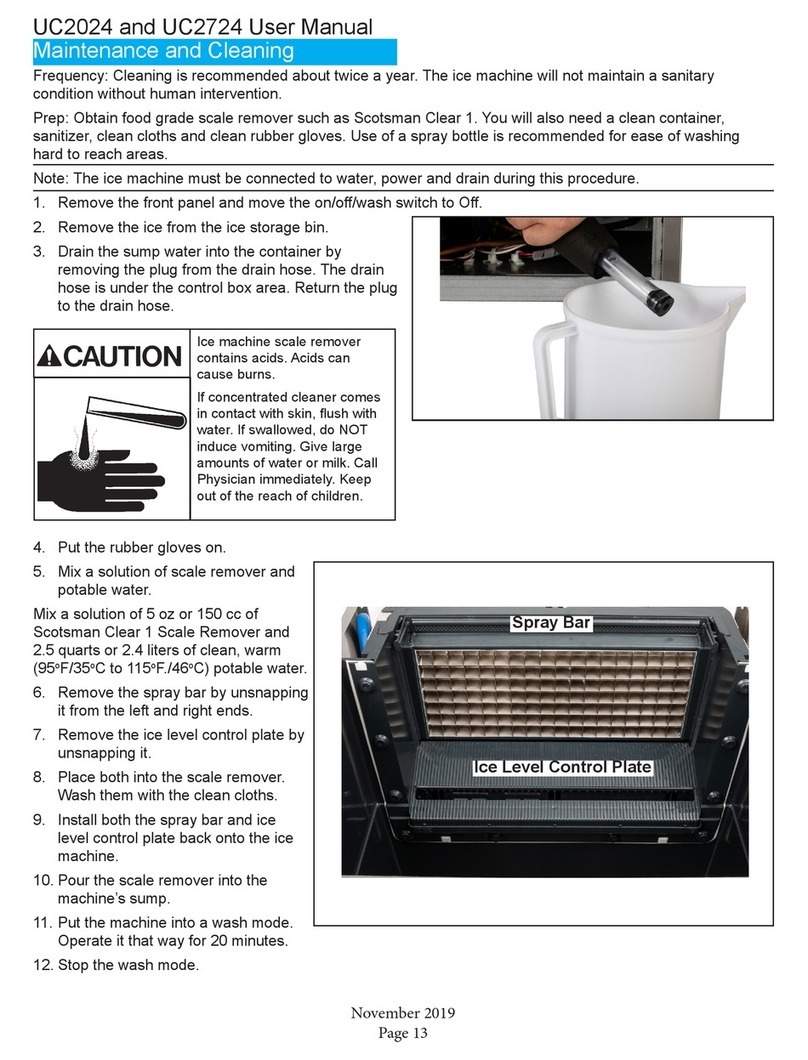 Scotsman UC2024 Series User manual