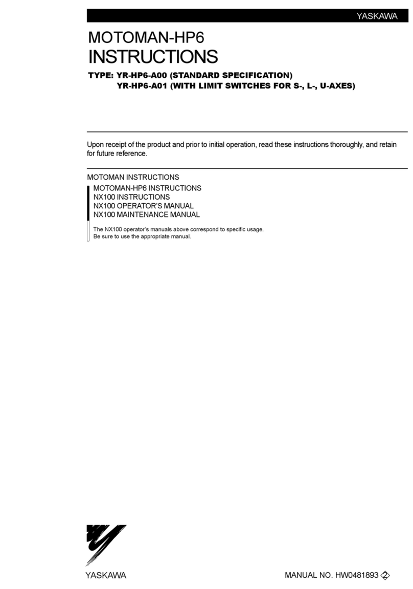 YASKAWA MOTOMAN-HP6 YR-HP6-A00 User manual