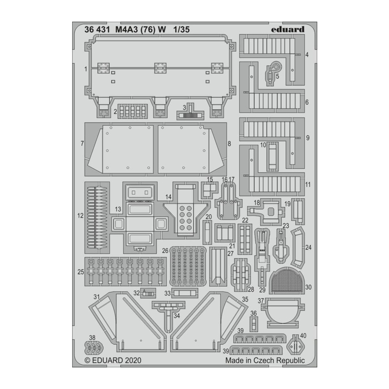 Eduard M4A3 (76) W User manual Eduard M4A3 (76) W User manual