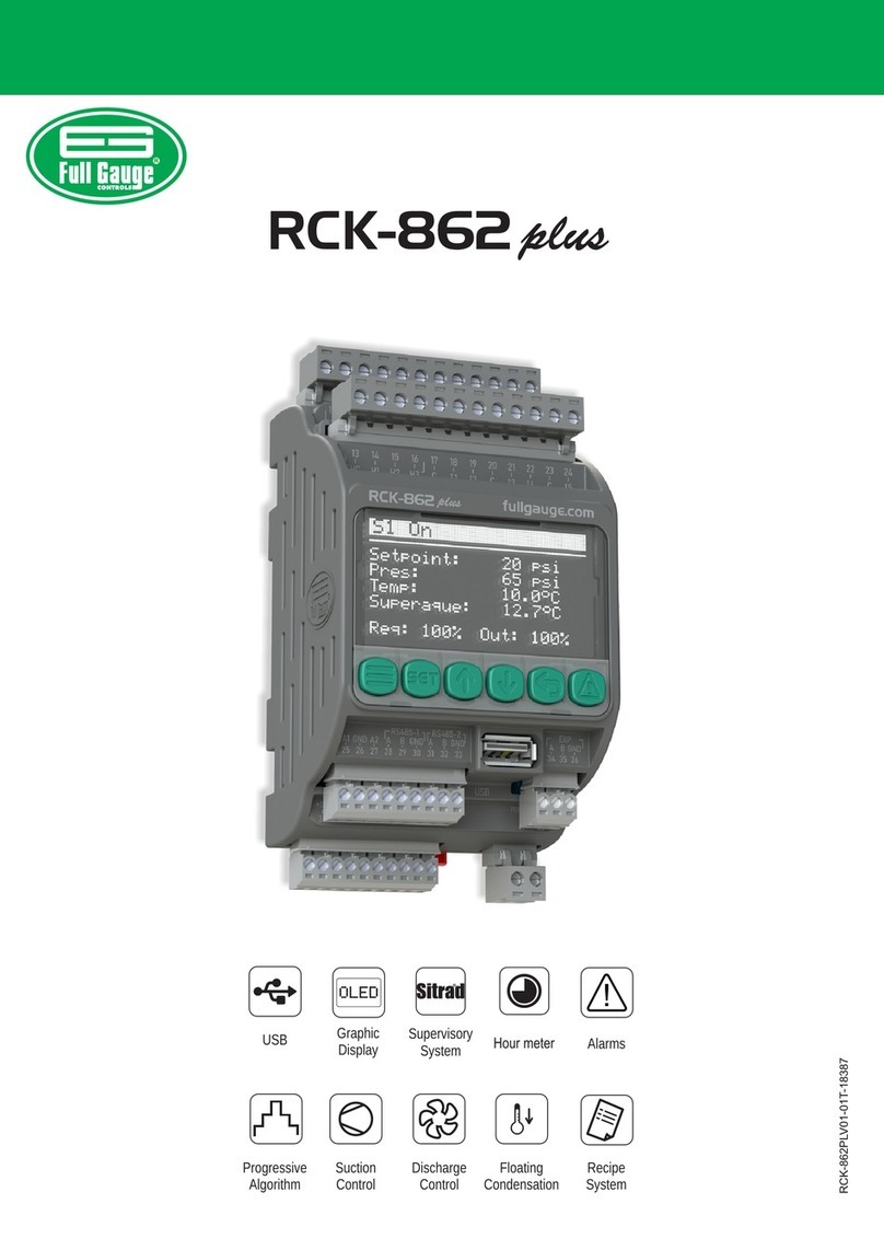 Full Gauge Controls RCK-862 plus User manual