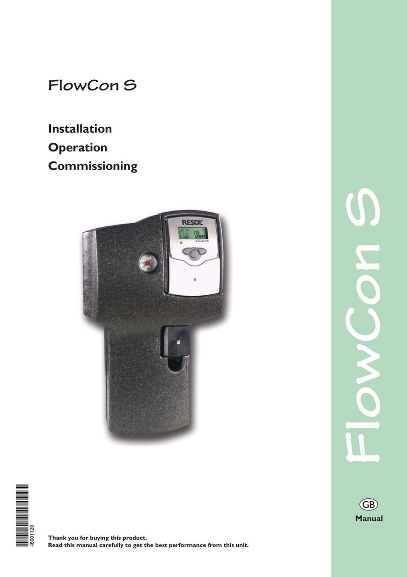 Resol FlowCon S Installation Operation Commissioning Resol FlowCon S Installation Operation Commissioning
