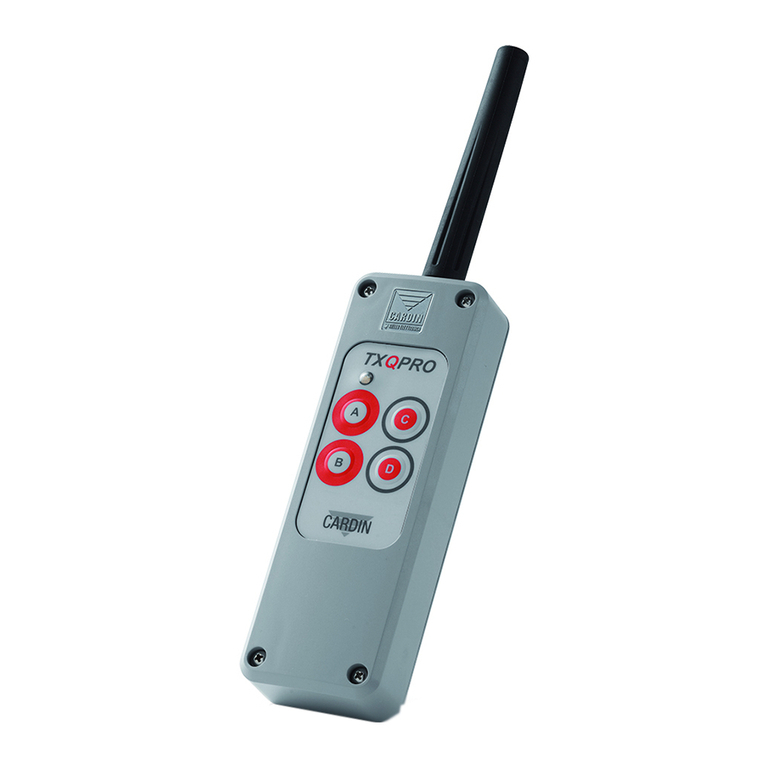 Cardin Elettronica TXQPRO486 quick start guide