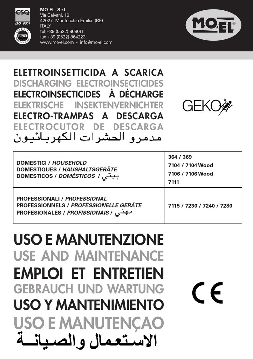 MO-EL GEKO 364 Instructions for use and maintanence