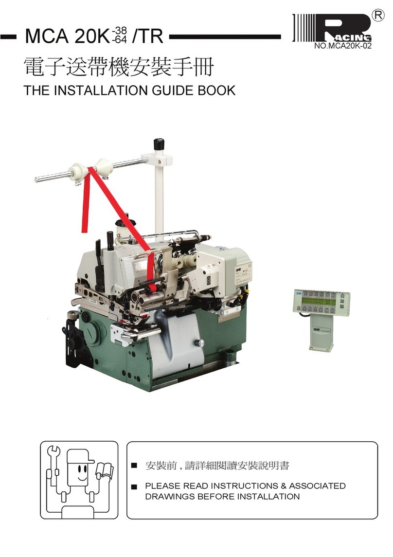 Racing MCA 20K-38/TR Installation Guide book