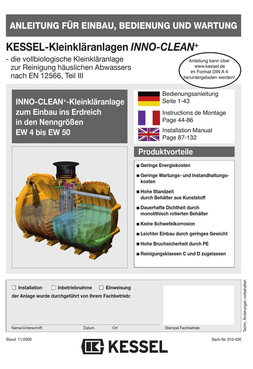 Kessel IINNO-CLEAN+ installation manual