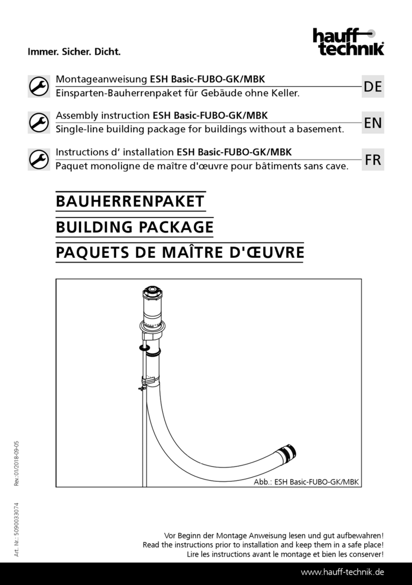 Haufftechnik ESH Basic-FUBO-GK/MBK User manual