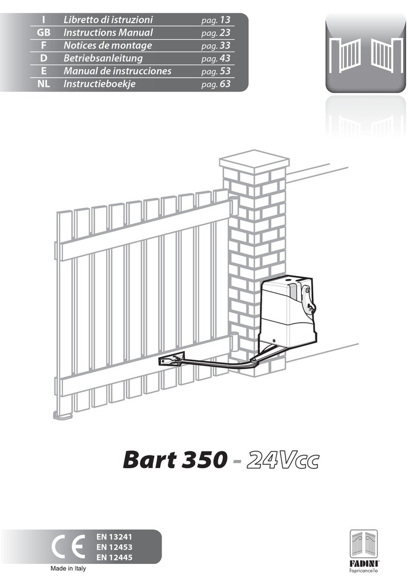 fadini Bart 350 User manual