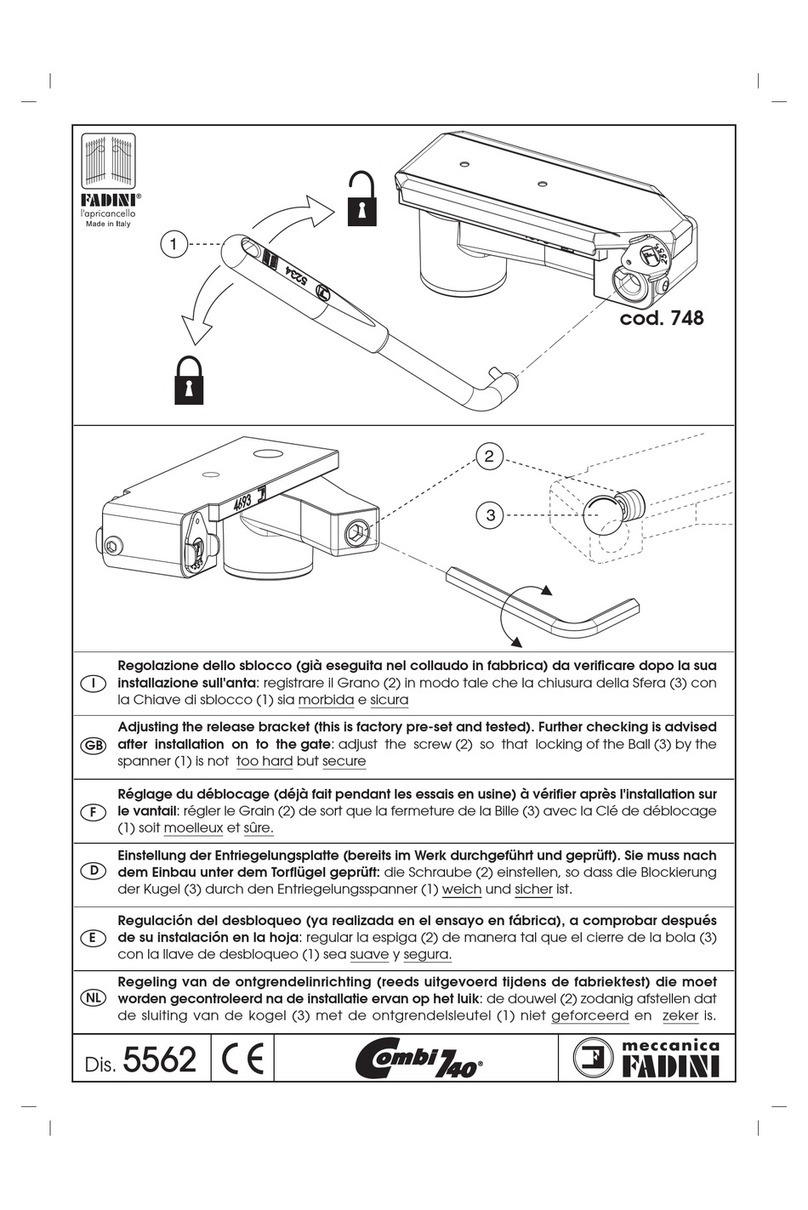 fadini COMBI 740 User manual