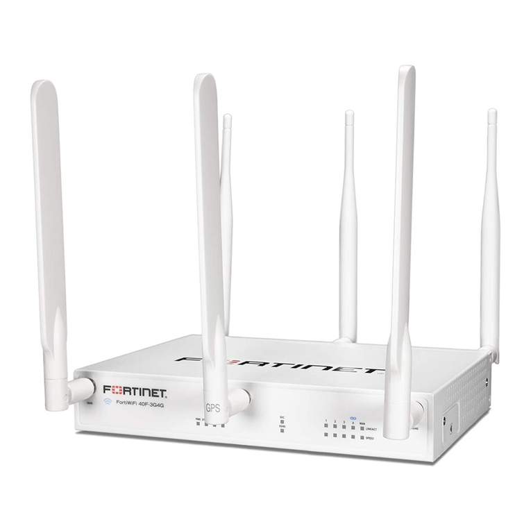 Fortinet FortiGate-FortiWiFi User manual