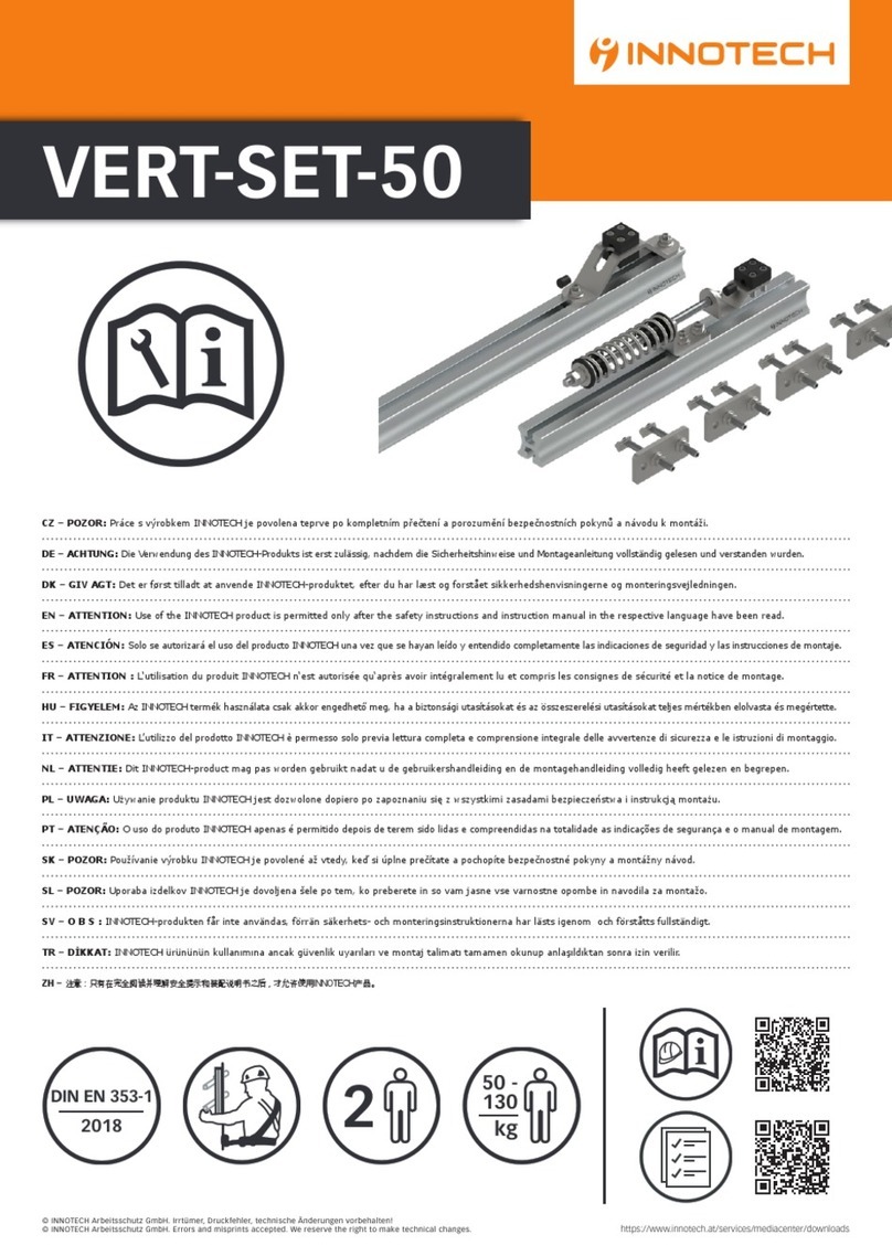 Innotech VERT-SET-50 Safety instructions and instruction manual