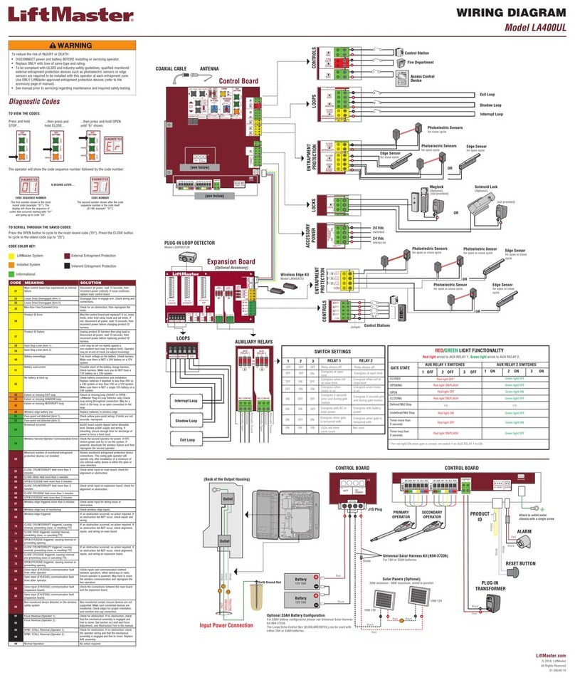 Chamberlain LA400UL Wiring diagram Chamberlain LA400UL Wiring diagram