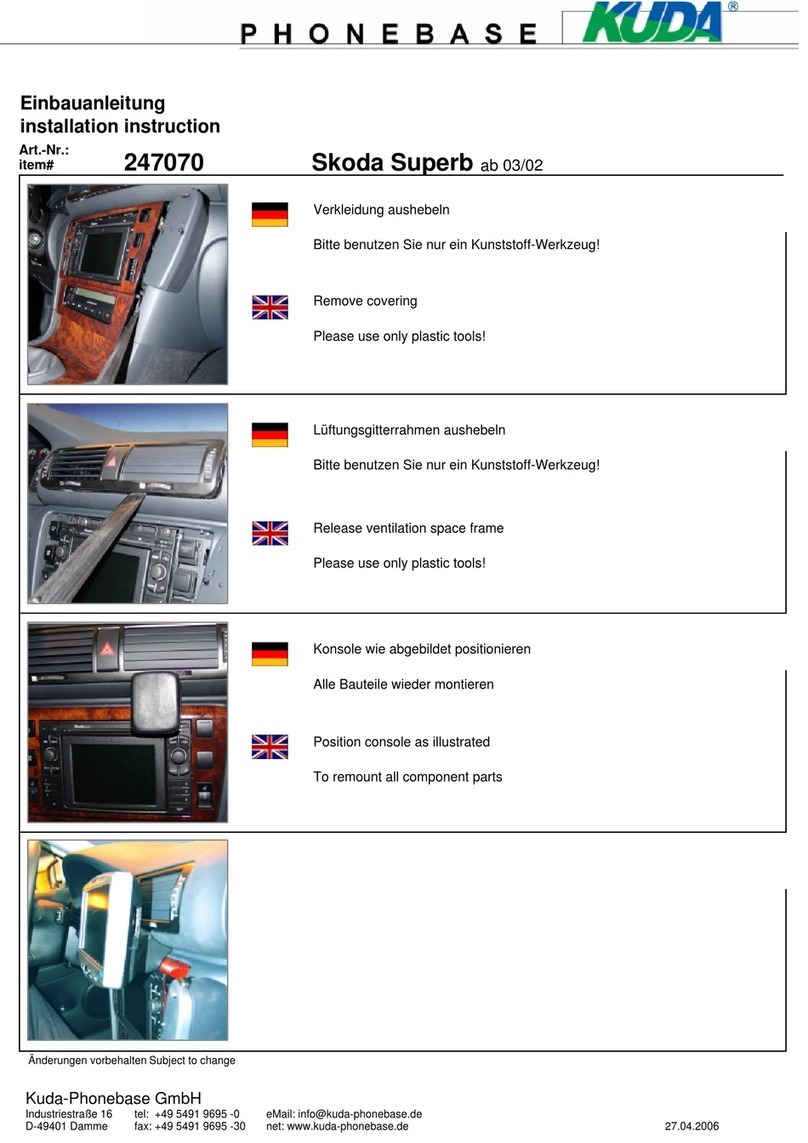Kuda 247070 Installation instruction