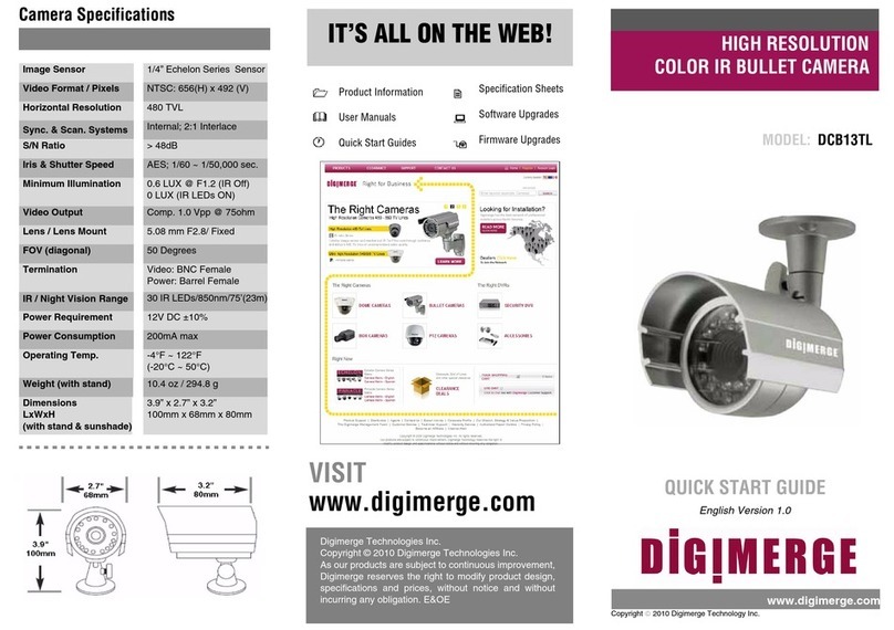 Digimerge DCB13TL User manual Digimerge DCB13TL User manual