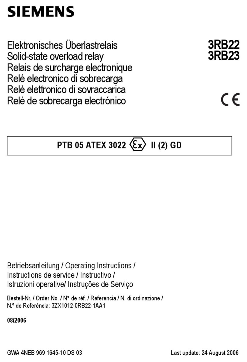 Siemens 3RB22 User manual