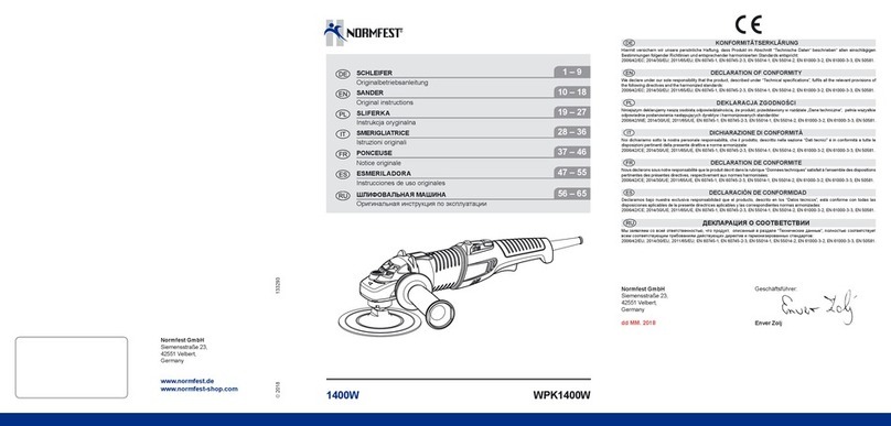 Normfest WPK1400W User manual