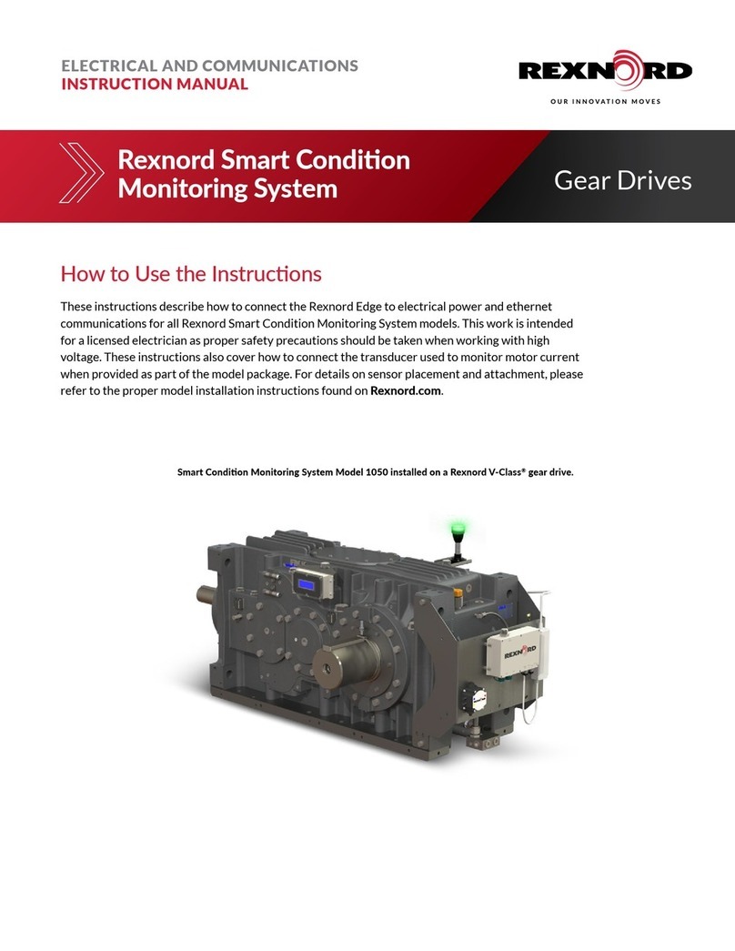 Rexnord Smart Condition Monitoring System 1050 instruction manual