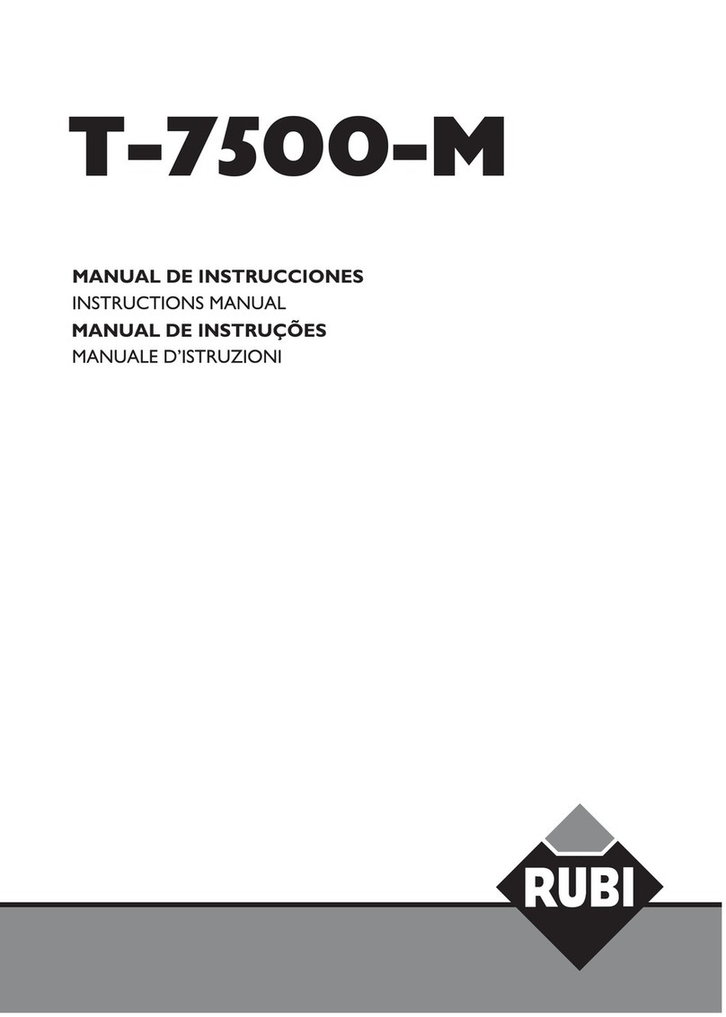 Rubi T-7500-M instruction manual
