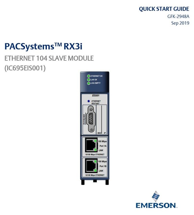 Emerson PACSystems RX3i User manual
