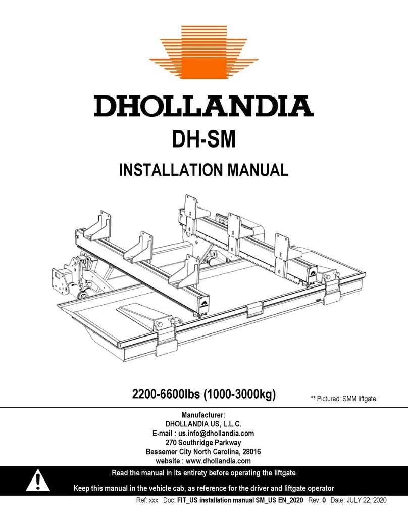 Dhollandia DH-SM installation manual Dhollandia DH-SM installation manual