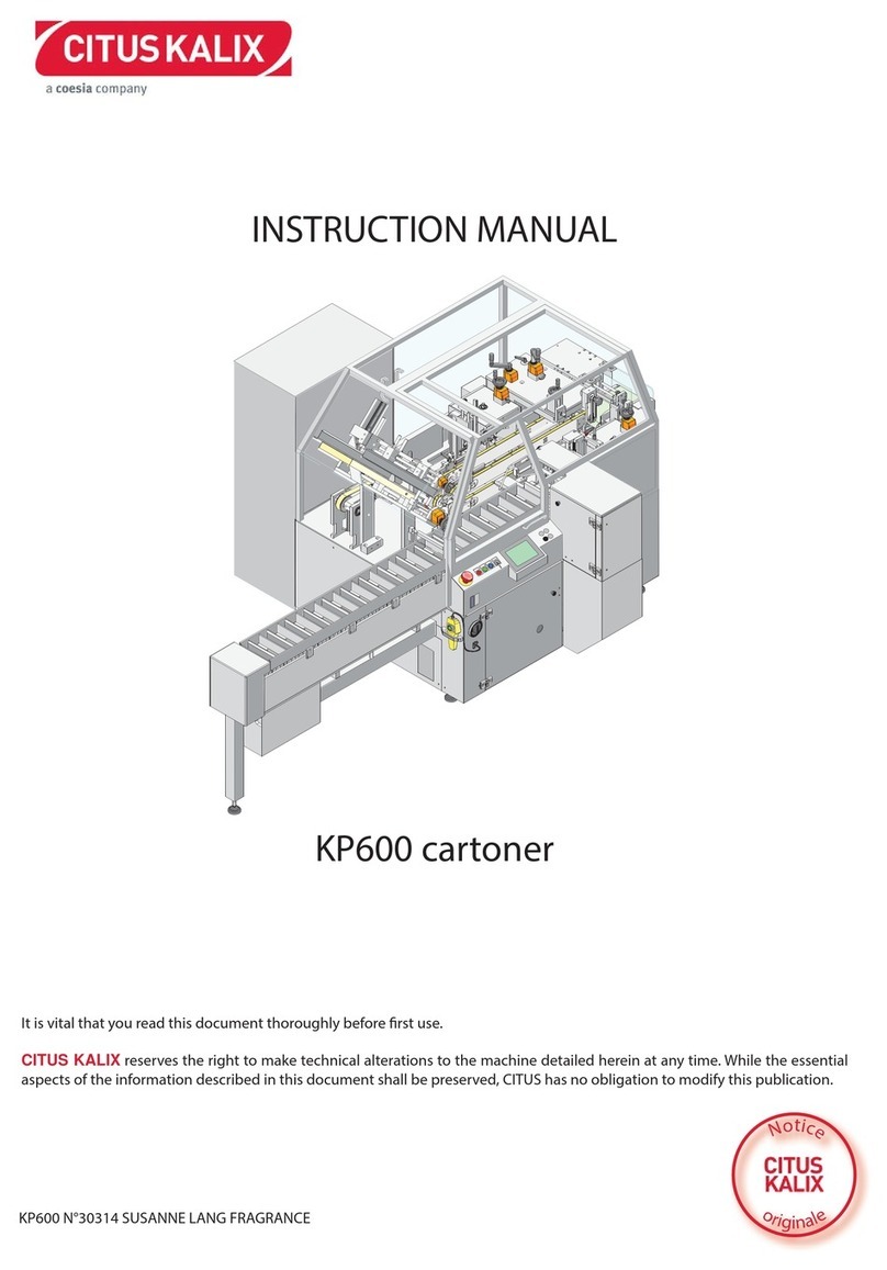 coesia CITUS KALIX KP 600 instruction manual coesia CITUS KALIX KP 600 instruction manual