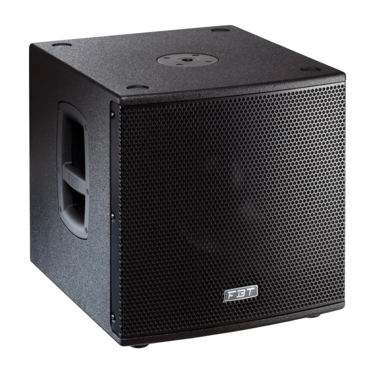 Fbt SUBline 112sa operating manual