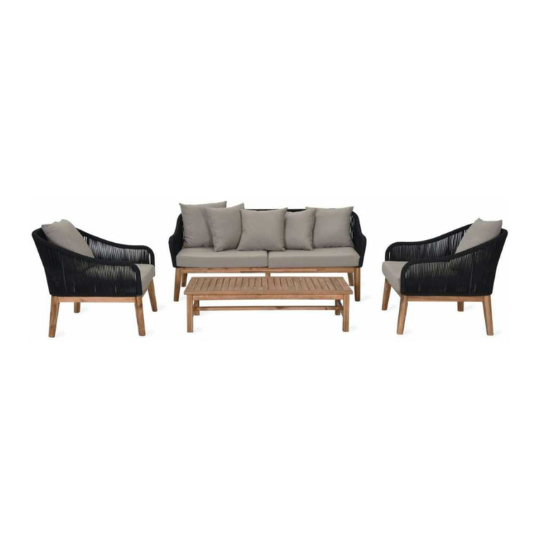 Garden Trading Luccombe Sofa Set Assembly instructions