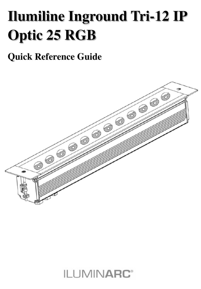 ILLUMINARC Ilumiline Inground Tri-12 IP Optic 25 RGB Quick reference guide