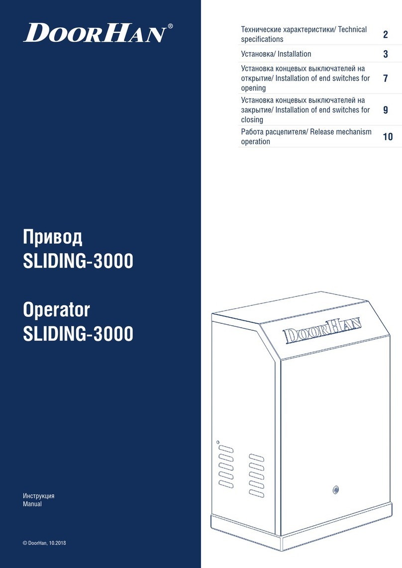 DoorHan SLIDING-3000 manual