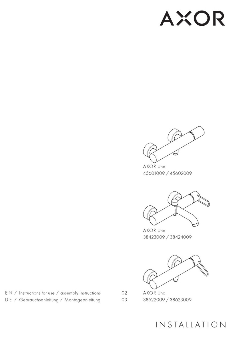 Axor Uno 45601009 Manual