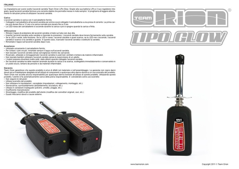 Team Orion LiPo Glow manual