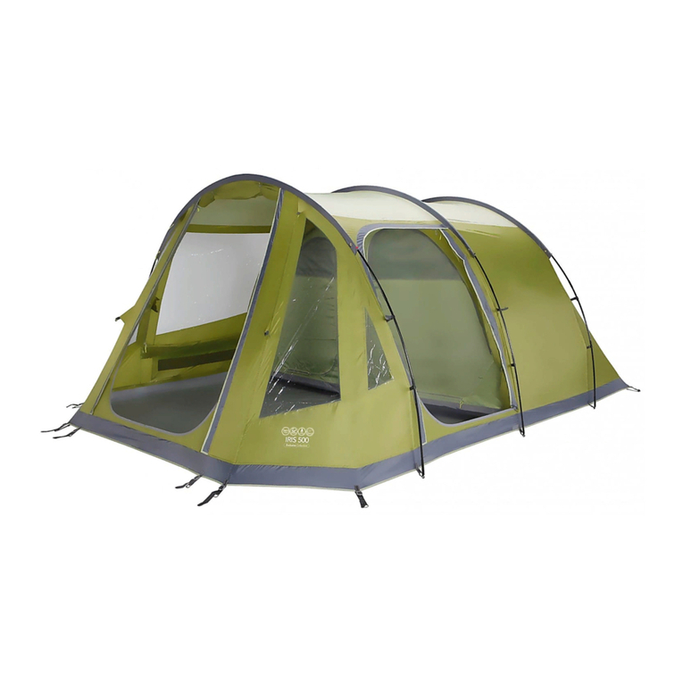 Vango IRIS 500 Pitching instructions