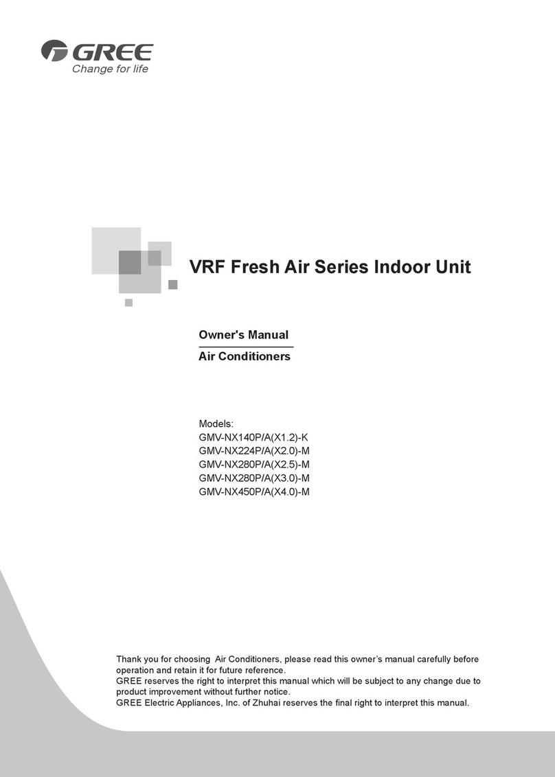Gree GMV-NX140P/A(X1.2)-K User manual