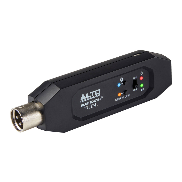 Alto Professional Bluetooth Total MK2 User manual