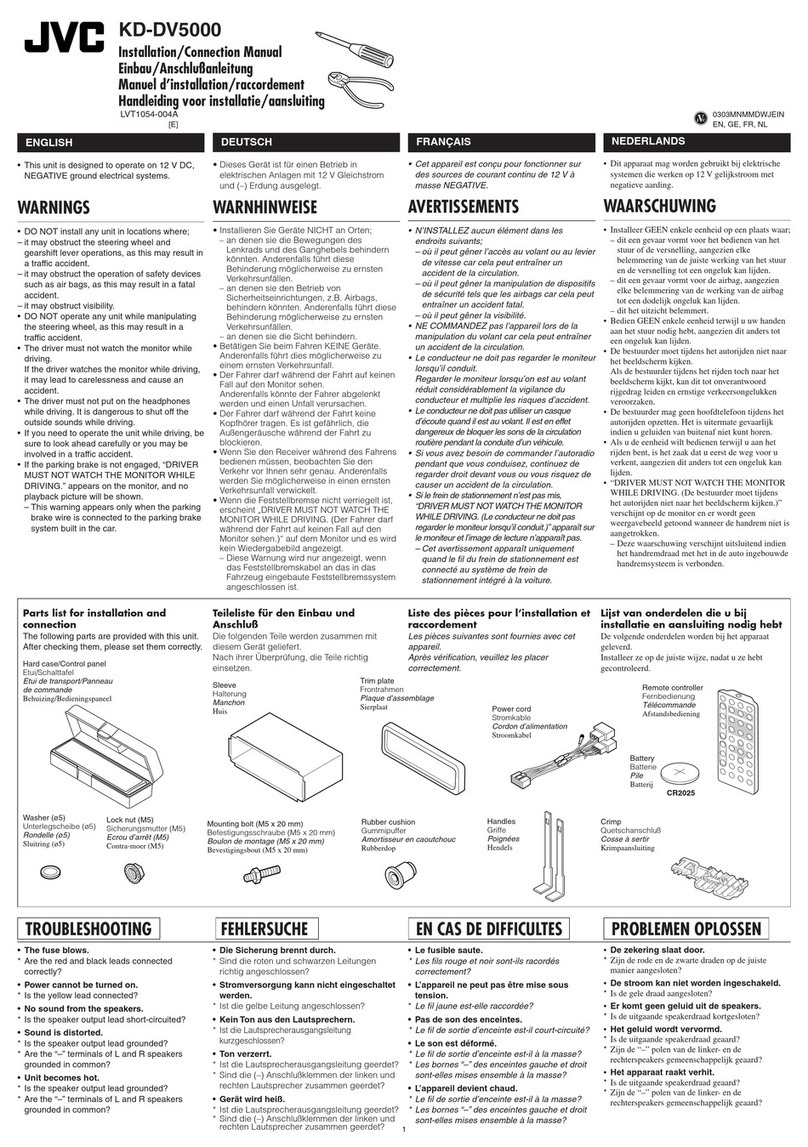 JVC KD-DV5000 Guide