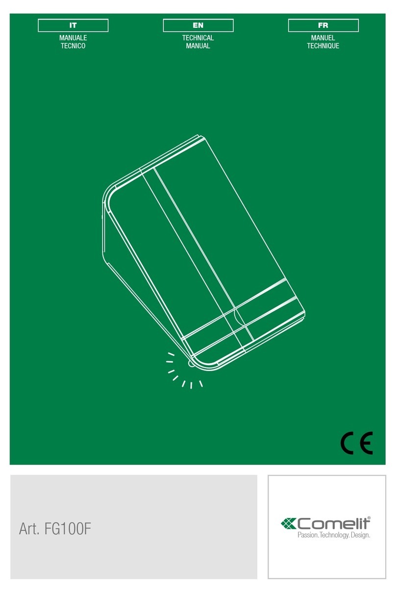 Comelit FG100F Technical manual