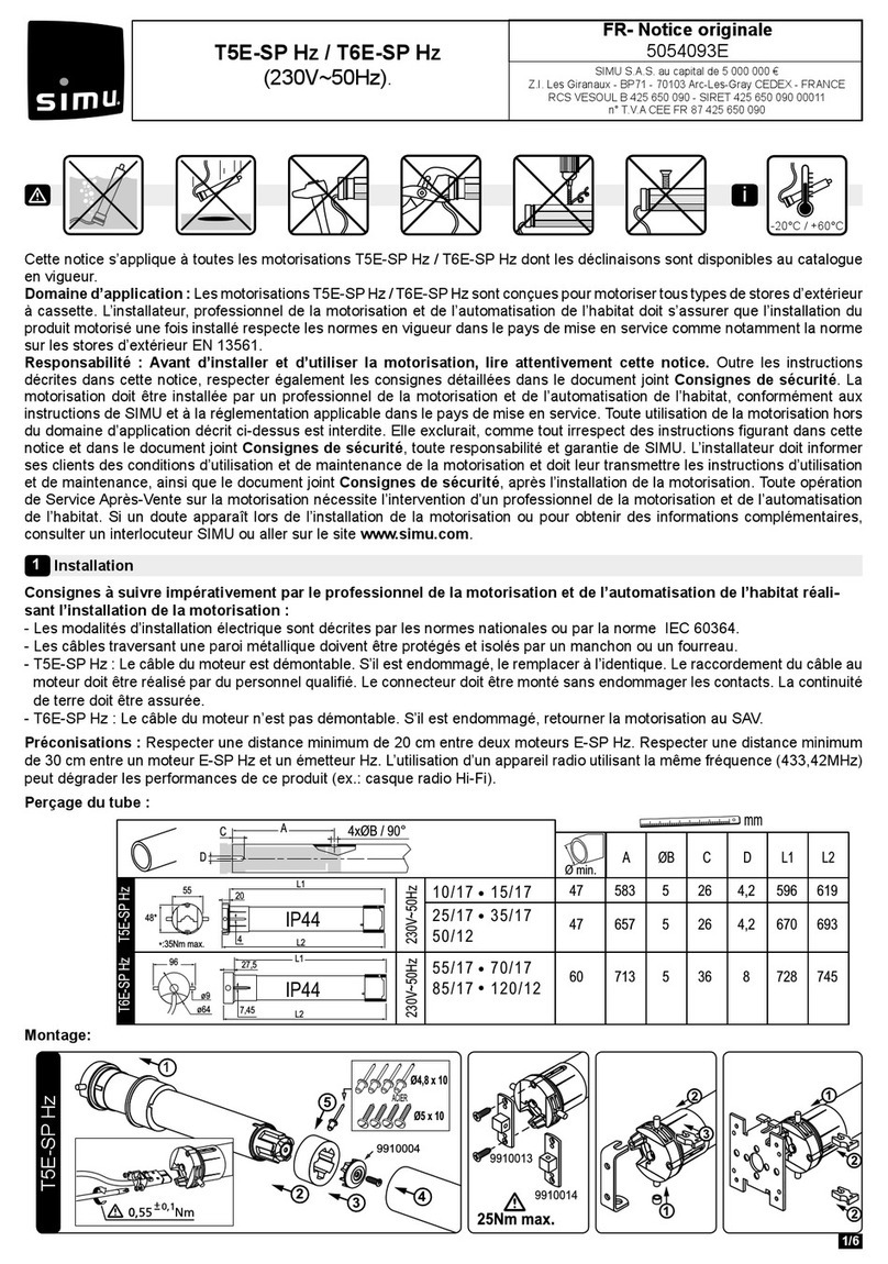 Simu T5E-SP Hz User manual