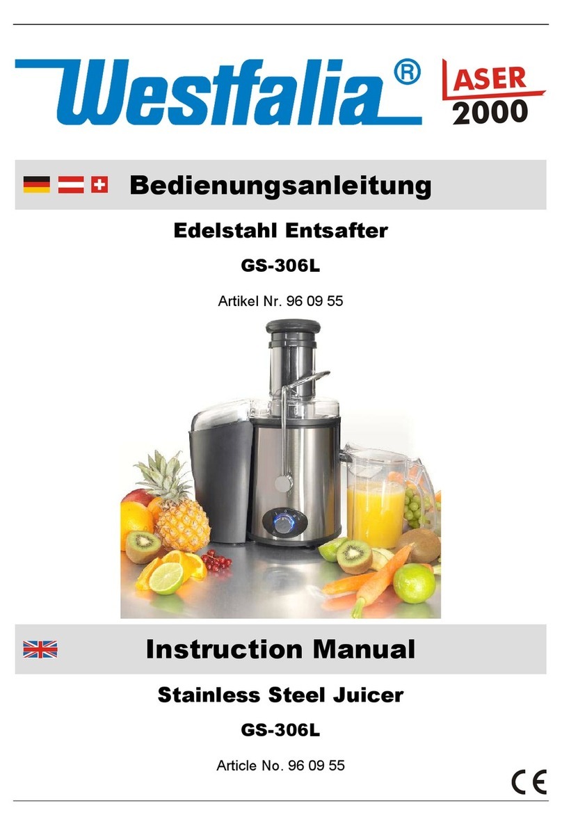 Westfalia GS-306L instruction manual