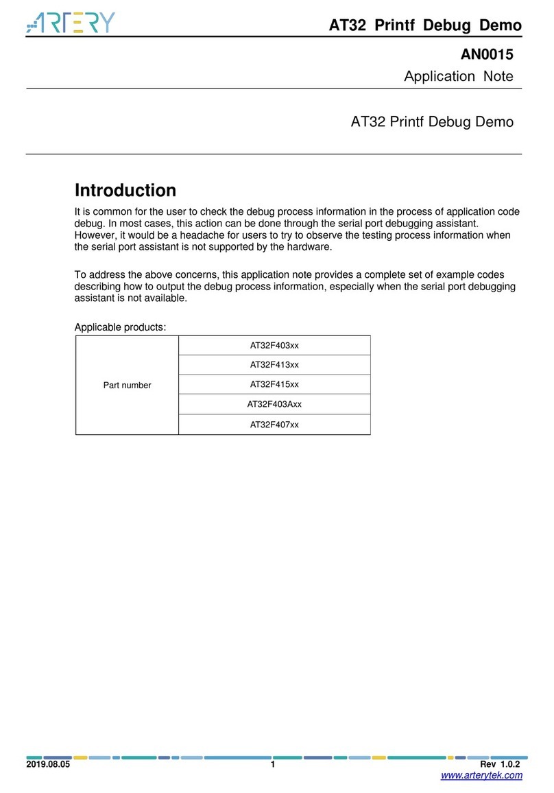 ARTERY AT32 Installation and operating instructions
