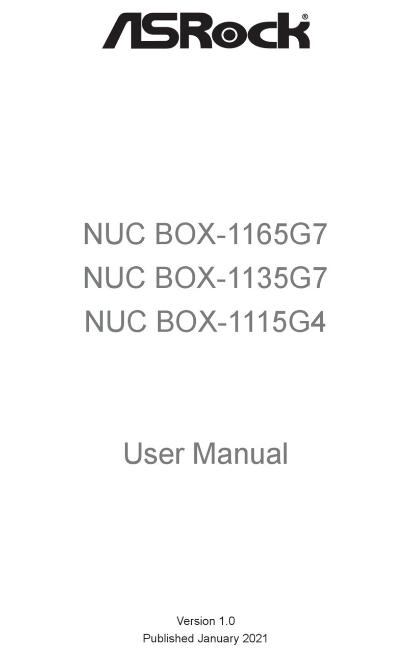 ASROCK NUC 1100 BOX Series User manual